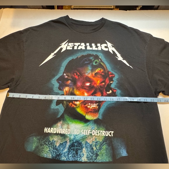 Metallica Men's Black Sz 2XL Hardwired..To-Self-Destruct Worldwired Tour T-Shirt - Picture 3 of 7
